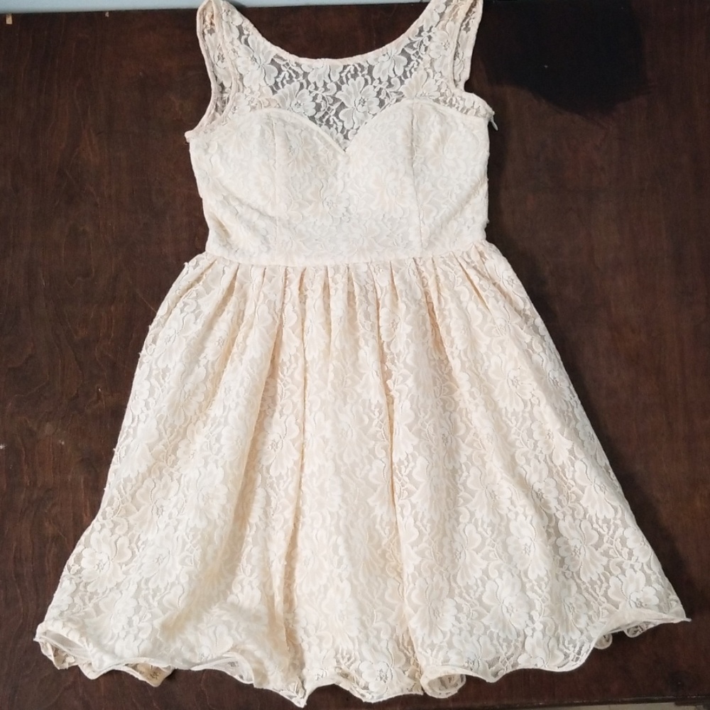 Chi Chi London Pink Lace Bow Back Dress